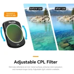 پک 4 عددی فیلترلنز تلسین برای TELESIN Magnetic Lens Filter Kit for Osmo Pocket 3 - Image 2