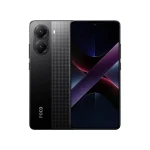 وشی موبایل شیائومی Poco X7 Pro رنگ مشکی – نمای جلو و پشت