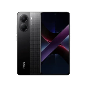 وشی موبایل شیائومی Poco X7 Pro رنگ مشکی – نمای جلو و پشت