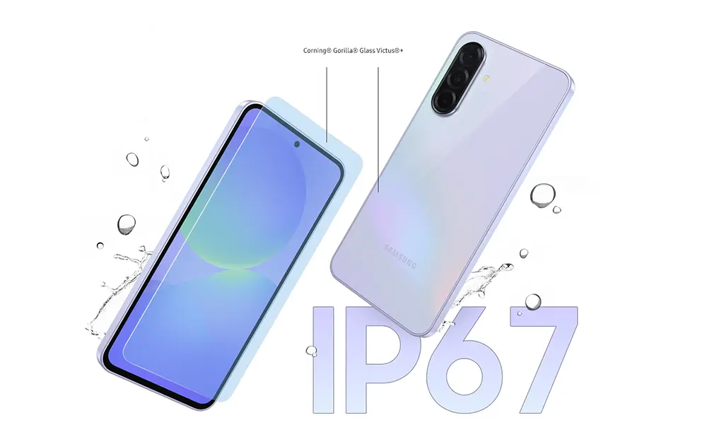 مقاومت گوشی Galaxy A36 در برابر آب و گردوغبار با استاندارد IP67