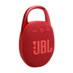 اسپیکر JBL Clip 5 قرمز در نمای نیم‌رخ