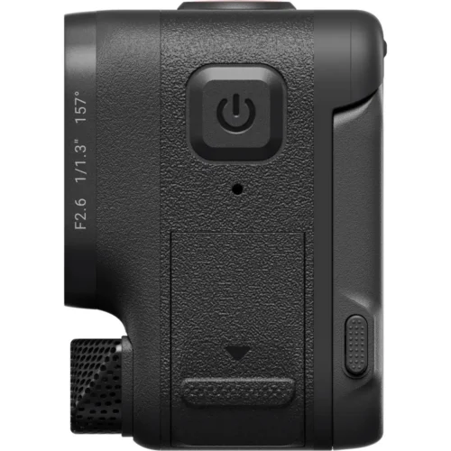 نمای کناری دوربین Insta360 Ace Pro 2 با دکمه پاور