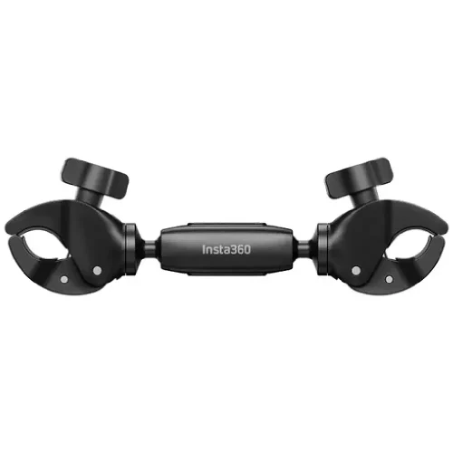 گیره دوطرفه Insta360 مخصوص نصب مونوپاد روی میله‌های موتور