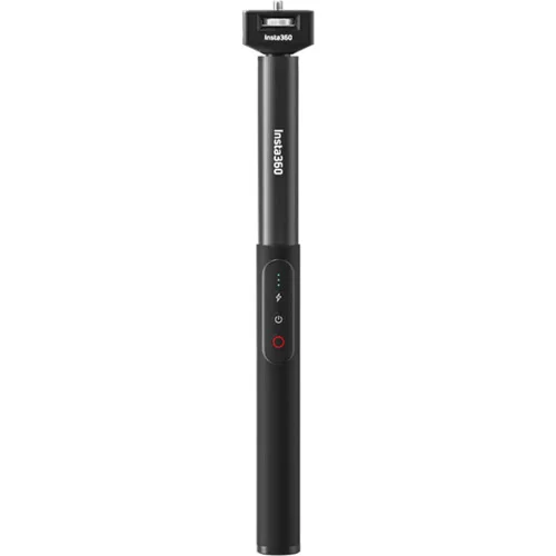 مونوپاد شارژی Insta360 Power Selfie Stick با طراحی ساده و کنترل‌های روی دسته