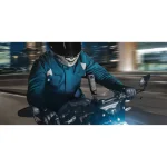 دوربین Insta360 X5 نصب‌شده روی موتورسیکلت هنگام شب