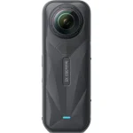 نمای پشتی دوربین Insta360 X5 با طراحی مات و لوگو
