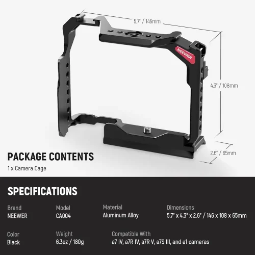 کیج دوربین نیوور Neewer CA004 for Sony a7iv/a7r iv/a7r v/a7s iii - Image 5