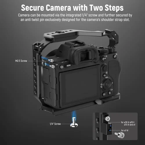 کیج دوربین نیوور Neewer CA004 for Sony a7iv/a7r iv/a7r v/a7s iii - Image 2