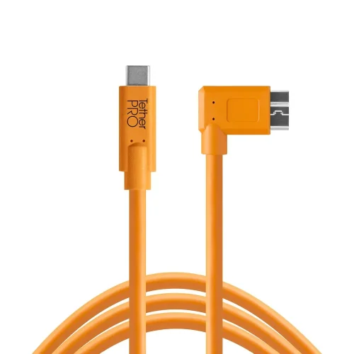 کابل Tether Tools CUC33R15-ORG USB Type-C Male to Micro-USB 3.0 Type B Male - Image 1