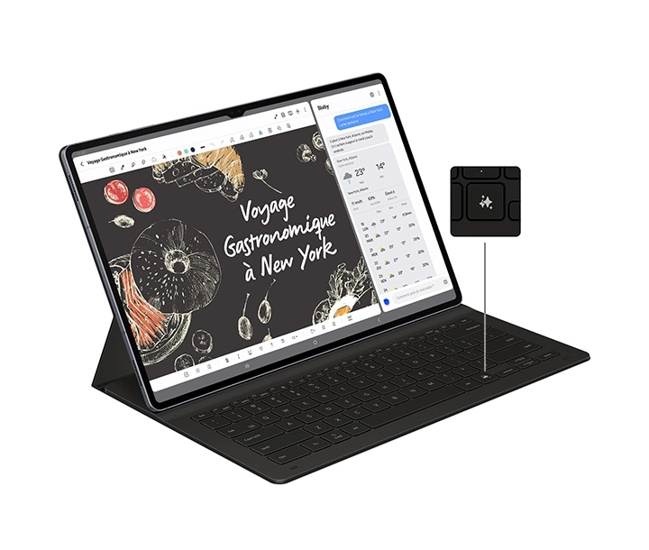 Galaxy Tab S10 Ultra 256GB RAM 12GB Wifi Wth Keyboard و نمایشگر 14.6 اینچی، همراه با نمایش کلید میانبر