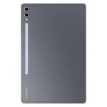 نمای پشت تبلت سامسونگ Galaxy Tab S10 Ultra رنگ خاکستری مهتابی با دوربین دوگانه عمودی و طراحی مینیمال