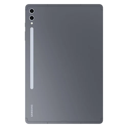 نمای پشت تبلت سامسونگ Galaxy Tab S10 Ultra رنگ خاکستری مهتابی با دوربین دوگانه عمودی و طراحی مینیمال
