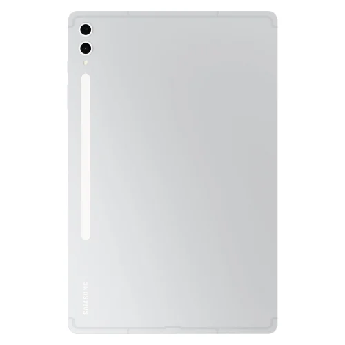 نمای پشت تبلت سامسونگ Galaxy Tab S10 Ultra رنگ نقره‌ای پلاتینی با طراحی فلزی و دوربین دوگانه