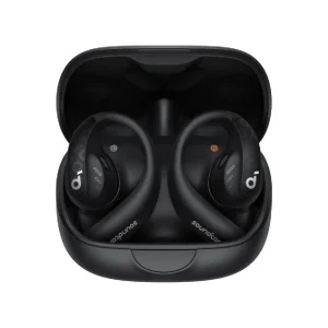 هندزفری پشت‌گوشی انکر Soundcore AeroFit Pro در کیس شارژ