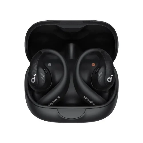 هندزفری پشت‌گوشی انکر Soundcore AeroFit Pro در کیس شارژ