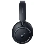 نمای جانبی هدفون بی‌سیم مشکی انکر مدل Soundcore Space Q45