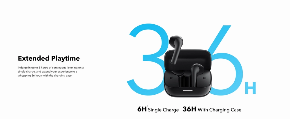 ایرباد بیسیم Soundcore K20i A3994 با 36 ساعت شارژدهی به همراه کیس
