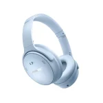 هدفون Bose QuietComfort رنگ آبی روشن با طراحی دورگوشی و حذف نویز فعال