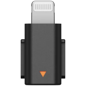 تصویر آداپتور لایتنینگ DJI Mic Mini برای اتصال گیرنده میکروفون به آیفون