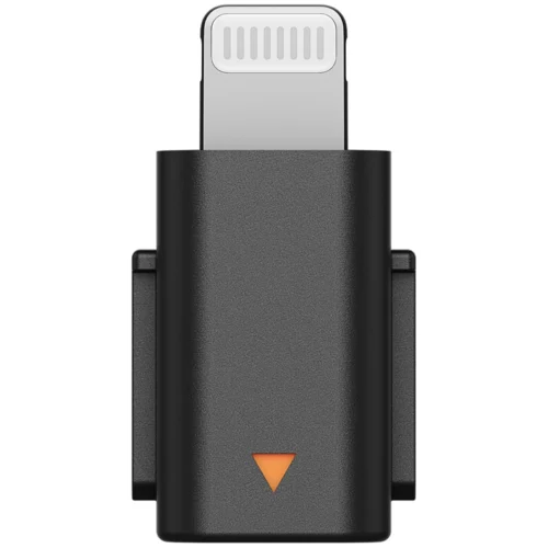 تصویر آداپتور لایتنینگ DJI Mic Mini برای اتصال گیرنده میکروفون به آیفون