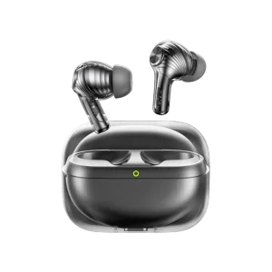 هندزفری بلوتوثی اورایمو مدل SpaceBuds Pro OTW‑930 با طراحی مشکی مدرن و کیس شارژ بی‌سیم