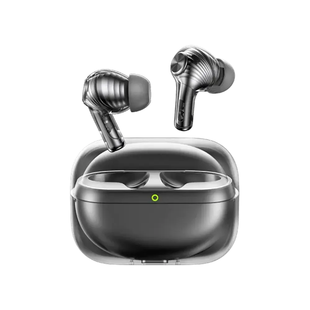 هندزفری بلوتوثی اورایمو مدل SpaceBuds Pro OTW‑930 با طراحی مشکی مدرن و کیس شارژ بی‌سیم
