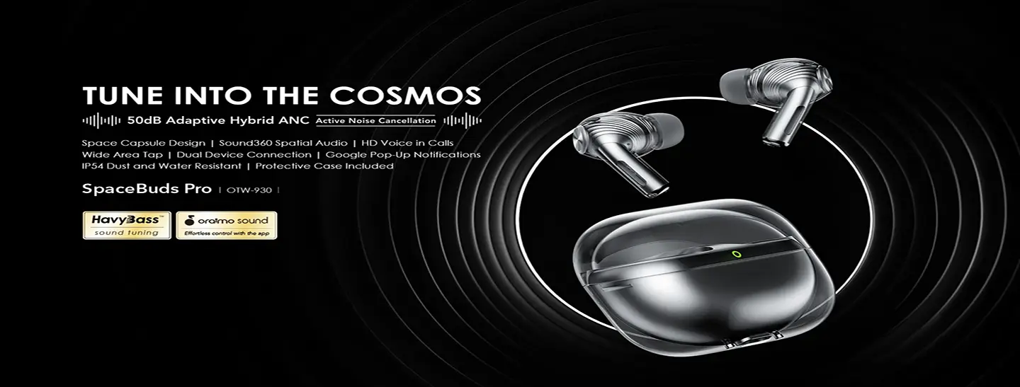 هندزفری SpaceBuds Pro با قابلیت نویز کنسلینگ و طراحی فضایی
