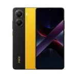 گوشی Poco X7 Pro رنگ زرد با طراحی دو رنگ مشکی و زرد