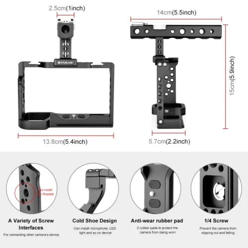 کیج دوربین Puluz For Sony A7C - Image 4