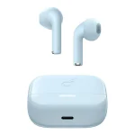 ایرباد بی‌سیم Soundcore K20i A3994 آبی روشن با طراحی شیک و کیس شارژ