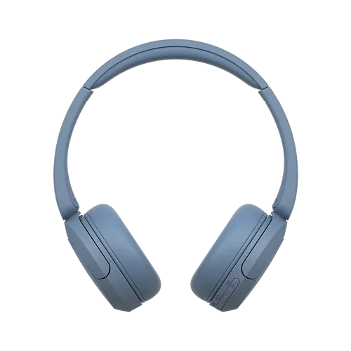 هدفون WH-CH520 سونی رنگ آبی از نمای روبرو.