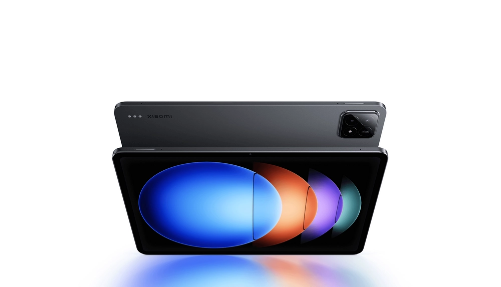 نمای جلو و پشت تبلت Xiaomi Pad 6S Pro 12.4 256/12GB با طراحی باریک و دوربین مربعی