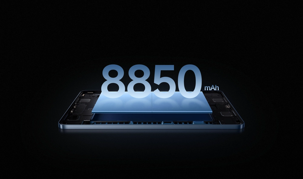 نمایش تبلت Xiaomi Pad 7 Pro با ظرفیت 256 گیگابایت و رم 8 گیگابایت، همراه با نمایش گرافیکی قدرت باتری 8850میلیآمپر ساعت