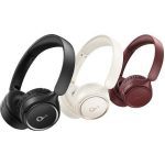 هدفون Soundcore H30i در رنگ مشکی، سفید و زرشکی