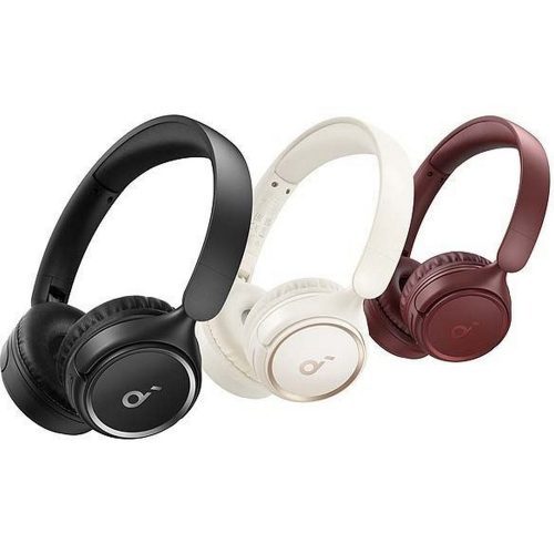 هدفون Soundcore H30i در رنگ مشکی، سفید و زرشکی