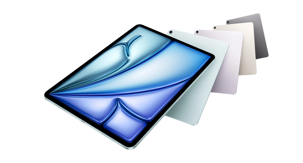 نمایی از تبلت اپل iPad Air 13 WIFI M2 (2024) 128/8GB مدل 2024 در رنگبندی متنوع