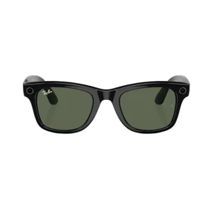 نمای جلوی عینک هوشمند Ray-Ban Meta Wayfarer با لنز سبز