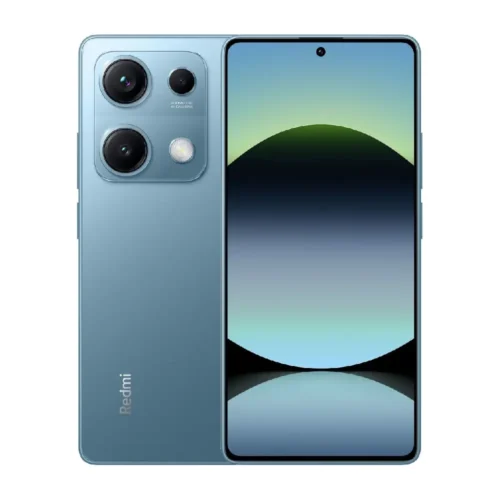 گوشی موبایل شیائومی Redmi Note 14s 4G رنگ آبی، نمای جلو و پشت