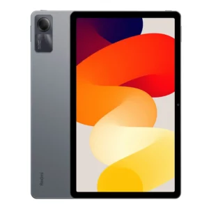 تبلت Redmi Pad SE رنگ Graphite Gray – نمای جلویی و پشتی با نمایشگر روشن