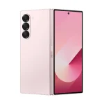 گوشی تاشو Galaxy Z Fold6 رنگ صورتی با نمایشگر بیرونی روشن