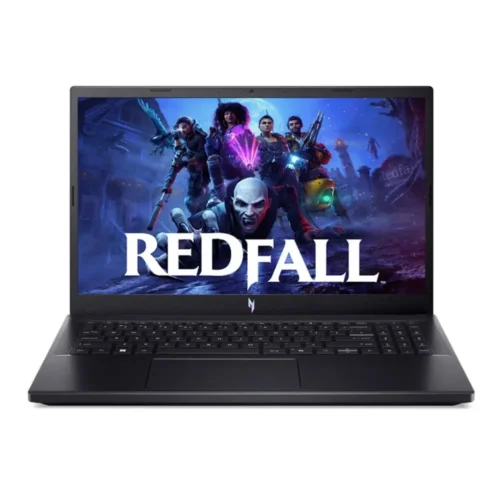 لپ‌تاپ ایسر Nitro V 15 از نمای روبرو در حال اجرای بازی Redfall