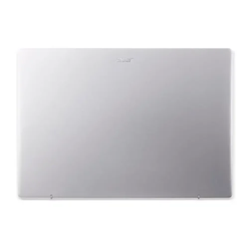 پشت لپ‌تاپ ایسر Swift Go 14 با بدنه‌ی فلزی یکپارچه نقره‌ای رنگ