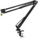 پایه میکروفون بازویی کامیکا CVM-MS02 با بدنه فلزی مستحکم طراحی شده و برای نصب روی میز مناسب است. این پایه توانایی تحمل وزن تا ۳ کیلوگرم را دارد و با میکروفون‌های استودیویی، دستی و حتی رکوردرهای زوم سازگار است.