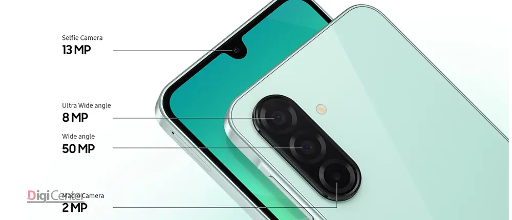 مشخصات دوربین Galaxy A26 شامل لنز 50 مگاپیکسلی، اولتراواید 8MP و ماکرو 2MP