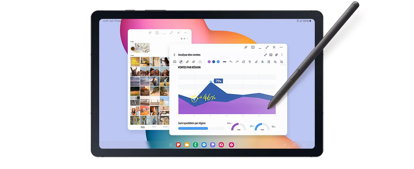 تبلت سامسونگ Galaxy Tab S6 Lite 2024 با قلم S Pen و قابلیت اجرای چند وظیفه همزمان