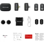 میکروفون بی‌سیم یقه‌ای هالی‌لند مدل Lark A1 Combo دو نفره - Image 2