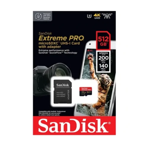 کارت حافظه micro SD سن دیسک 512 گیگابایت سرعت 200 مگابایت بر ثانیه - Image 2