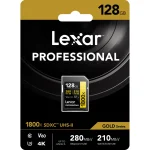 کارت حافظه 128 گیگ لکسار سری طلایی Lexar 128GB – 1800x UHS-II - Image 2