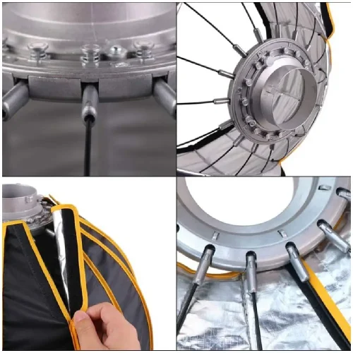 سافت باکس پارابولیک NiceFoto Parabolic Soft Box LED 60cm - Image 2