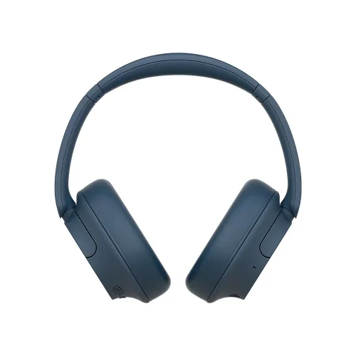 هدفون بی‌سیم Sony WH-CH720N رنگ آبی تیره با طراحی سبک و گوشی‌های نرم